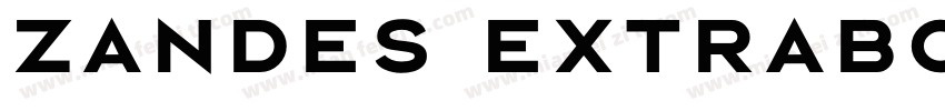 Zandes ExtraBold字体转换